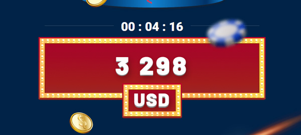 5 minutes before the giveaway, the jackpot grew to almost $3,300, and this is in the morning hours